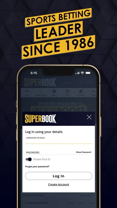 Captures d'écran de SuperBook Sports Tennessee