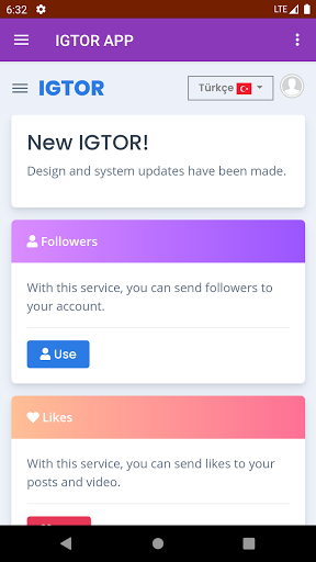 IGTOR : Officialcapturas de pantalla de la aplicación1