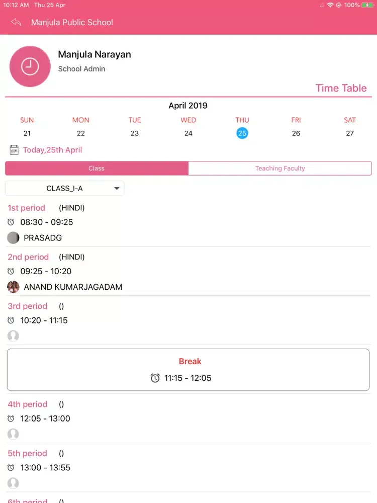 Tangkapan layar GSR Junior College iPad 