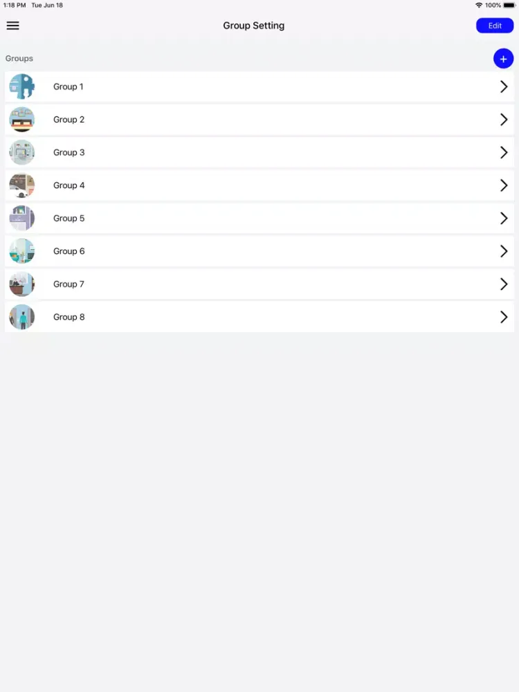 iGuzzini Smart Light Control iPad Ekran Görüntüleri