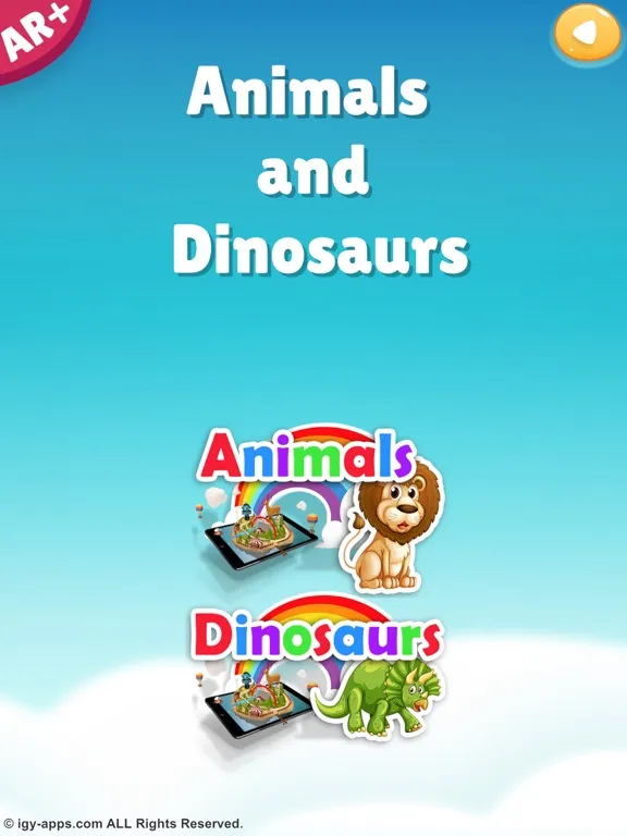 ภาพหน้าจอของ AR for Kids Animals Dinosaurs iPad 