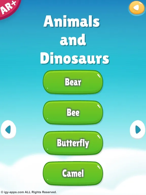ภาพหน้าจอของ AR for Kids Animals Dinosaurs iPad 