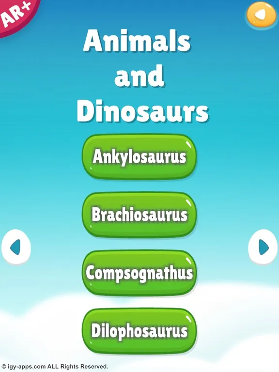 ภาพหน้าจอของ AR for Kids Animals Dinosaurs iPad 