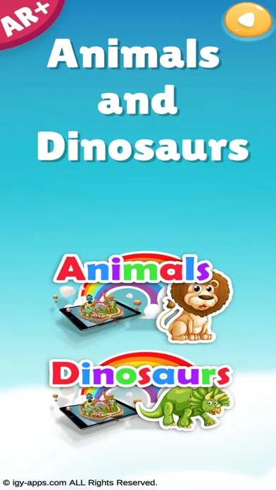 ภาพหน้าจอของ AR for Kids Animals Dinosaurs