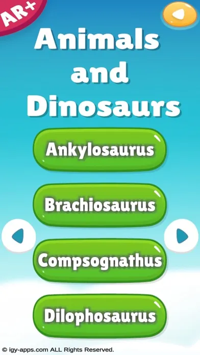 ภาพหน้าจอของ AR for Kids Animals Dinosaurs