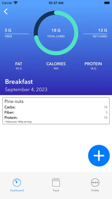 Carbs to Go! Screenshots