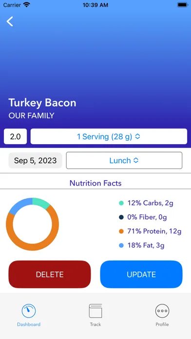 Carbs to Go! Screenshots