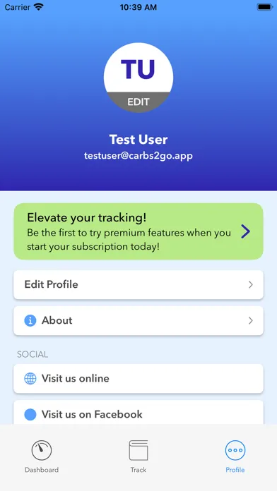 Carbs to Go! Screenshots