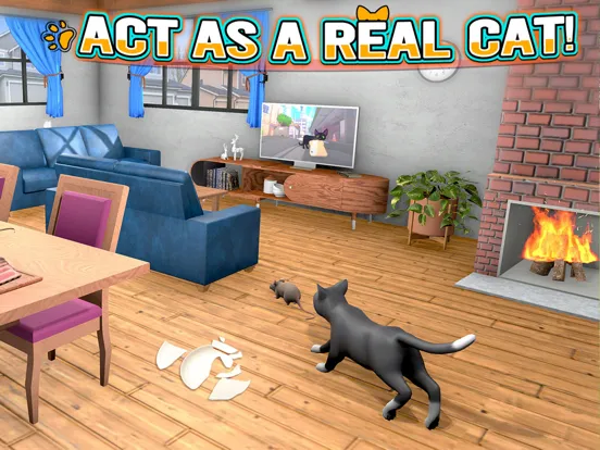 Cute Cat Life Simulator Game iPad  Screenshots