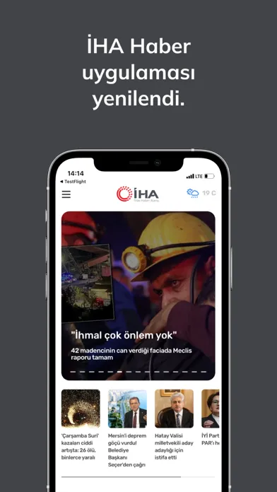 Zrzuty ekranu İHA Mobile