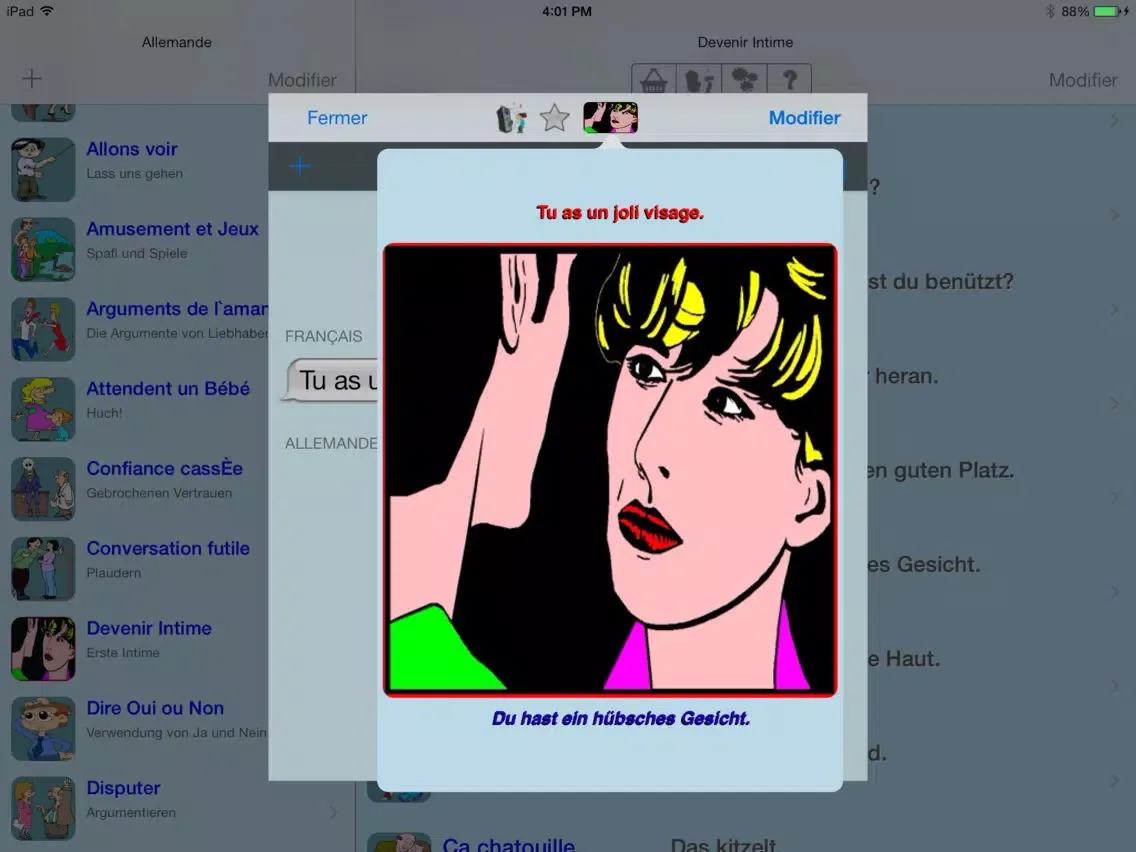 Capturas de tela do Spanisch - German to Spanish Translator and Phrasebook iPad 