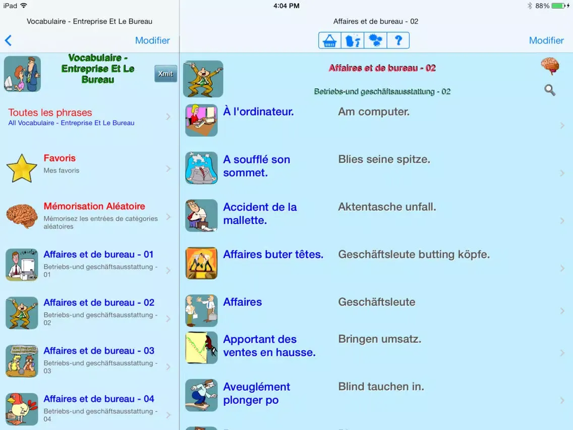 Capturas de tela do Spanisch - German to Spanish Translator and Phrasebook iPad 