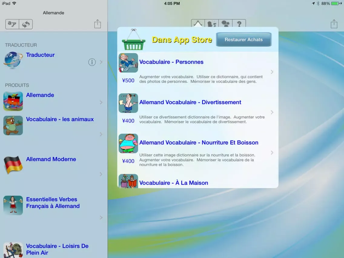 Capturas de tela do Spanisch - German to Spanish Translator and Phrasebook iPad 