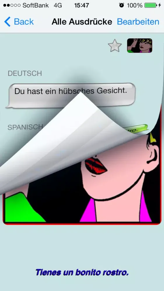 Capturas de tela do Spanisch - German to Spanish Translator and Phrasebook