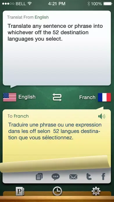 Tangkapan skrin iHandy Translator Pro