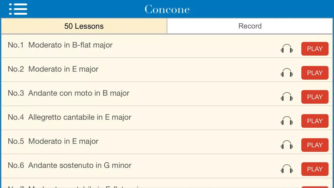 Concone 50 Lessons for Low Voice Screenshots