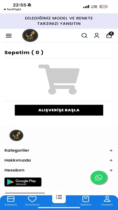 Zrzuty ekranu Wawtesettur