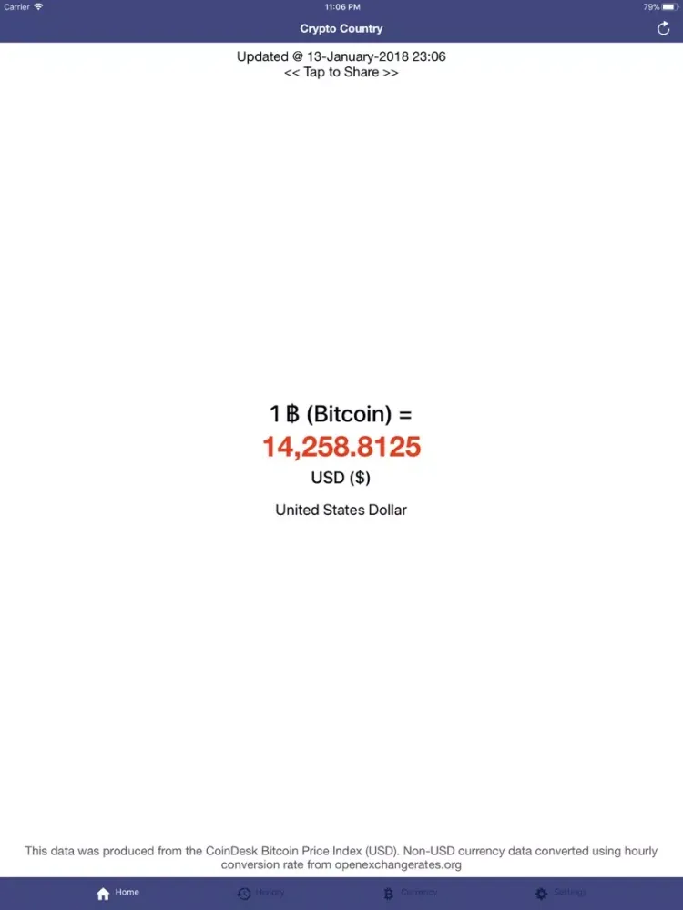 Ảnh chụp màn hình của Crypto Country iPad 