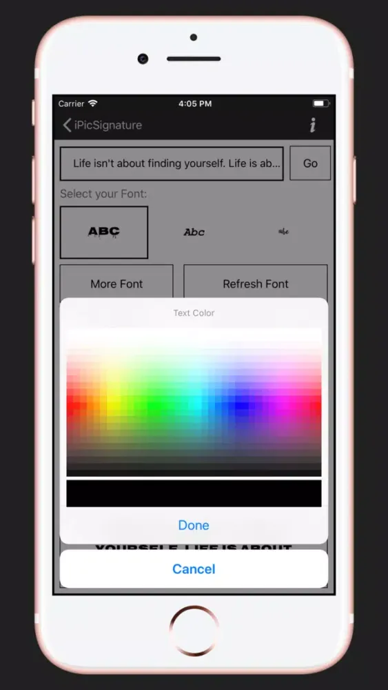 iPicSignature Screenshots