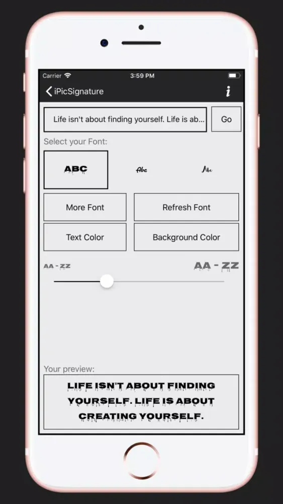 iPicSignature Screenshots