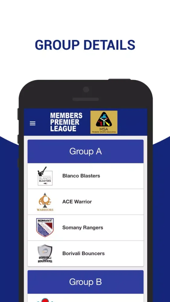 Tangkapan skrin MSA - MEMBERS PREMIER LEAGUE