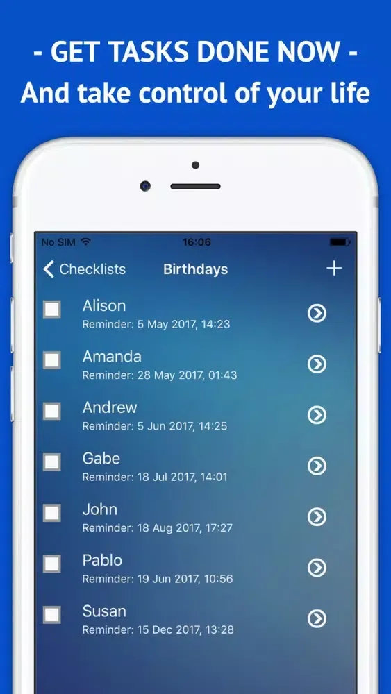 Captures d'écran de Tasks Done - to do list, checklists, reminder app