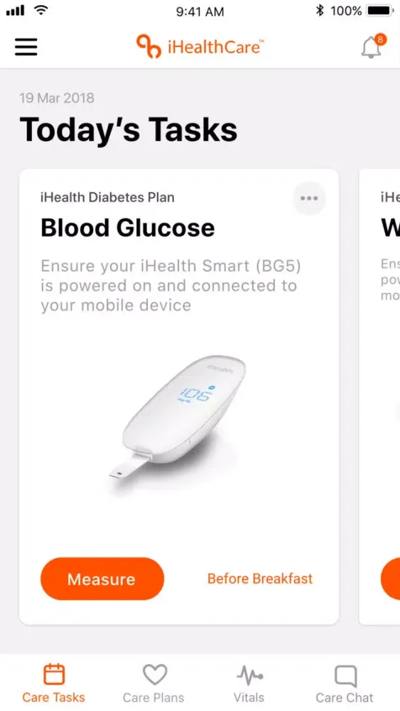 Zrzuty ekranu iHealthCare RPM