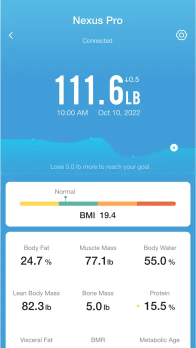 Tangkapan layar iHealth MyVitals