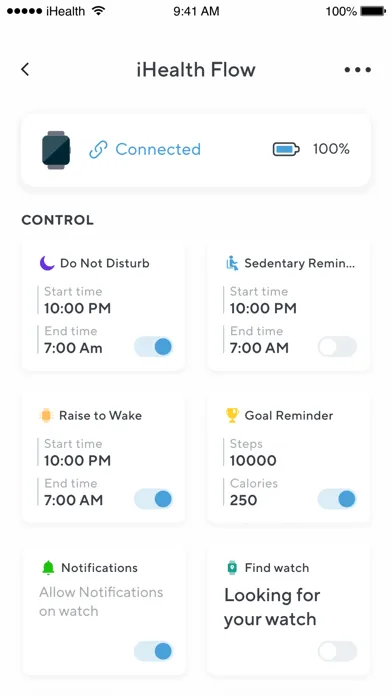Tangkapan layar iHealth MyVitals