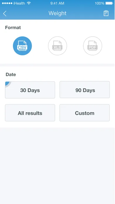 Tangkapan layar iHealth MyVitals