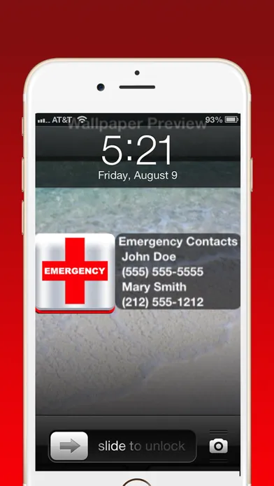 Zrzuty ekranu ICE (In Case of EMERGENCY) Pro