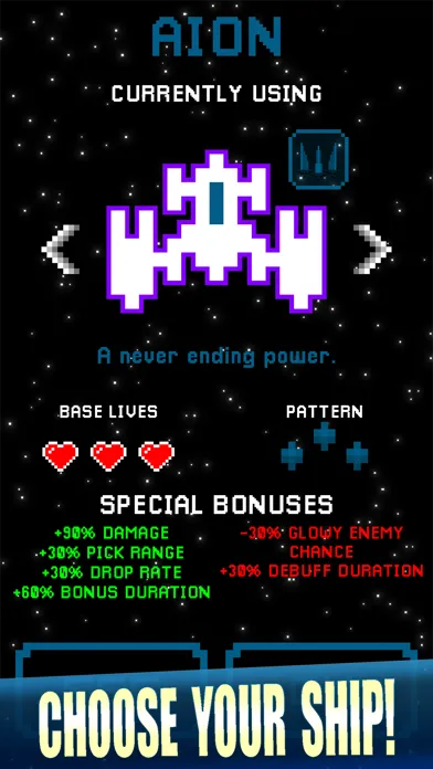 Capturas de tela do Arcadium - Space Shooter
