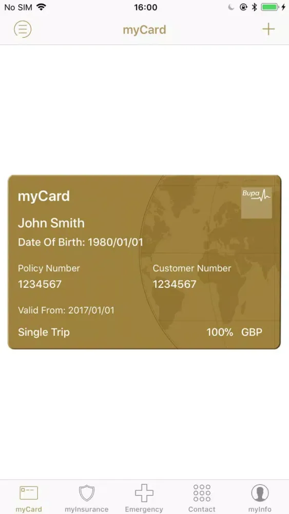 صور Bupa Global Travel myCard