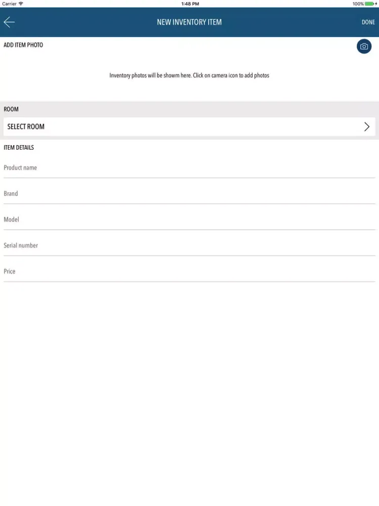 Ảnh chụp màn hình của iTrust Inspector iPad 