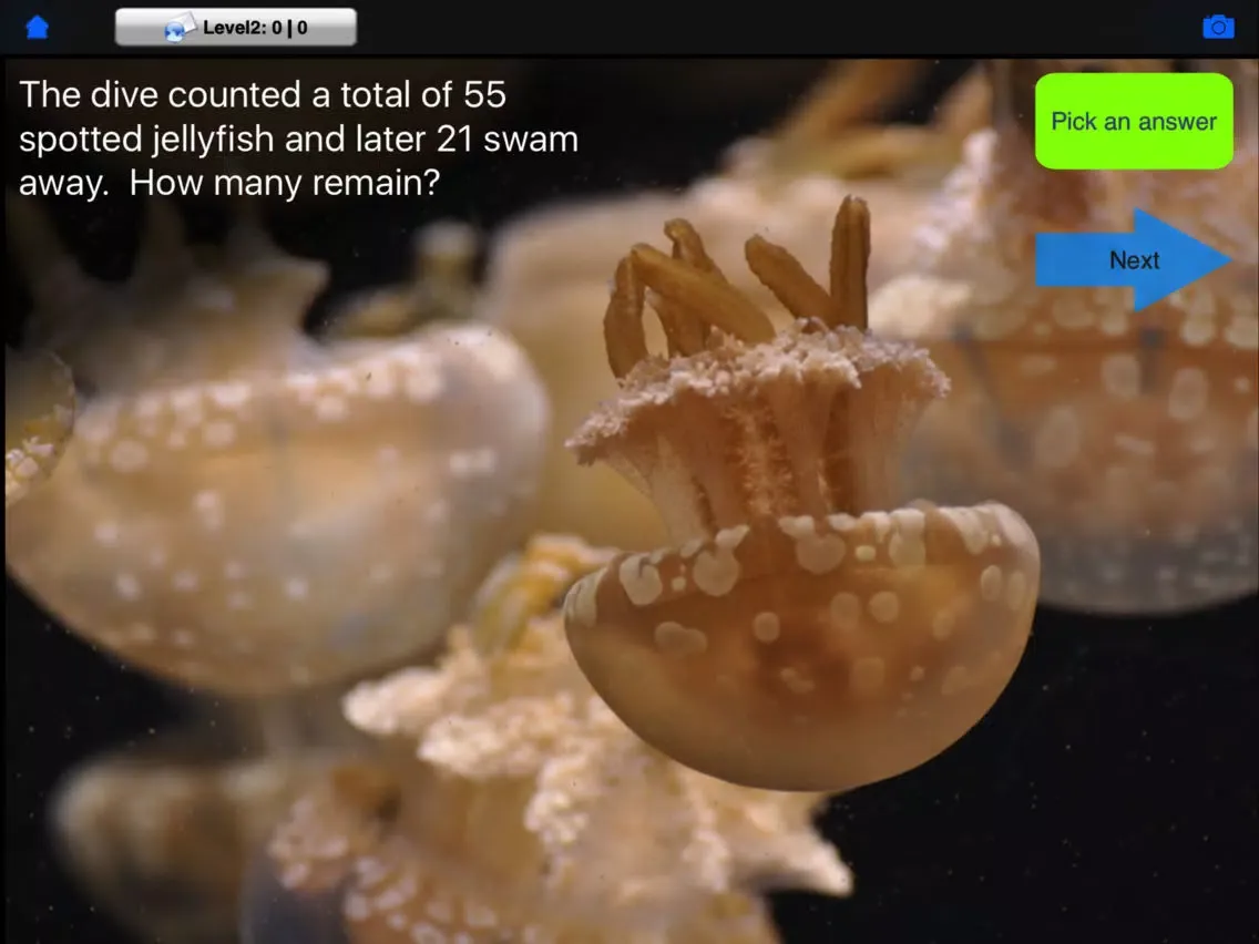 Capturas de tela do iLiveMath Oceans iPad 