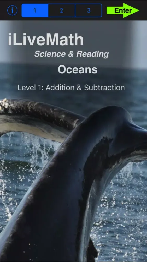 Capturas de tela do iLiveMath Oceans