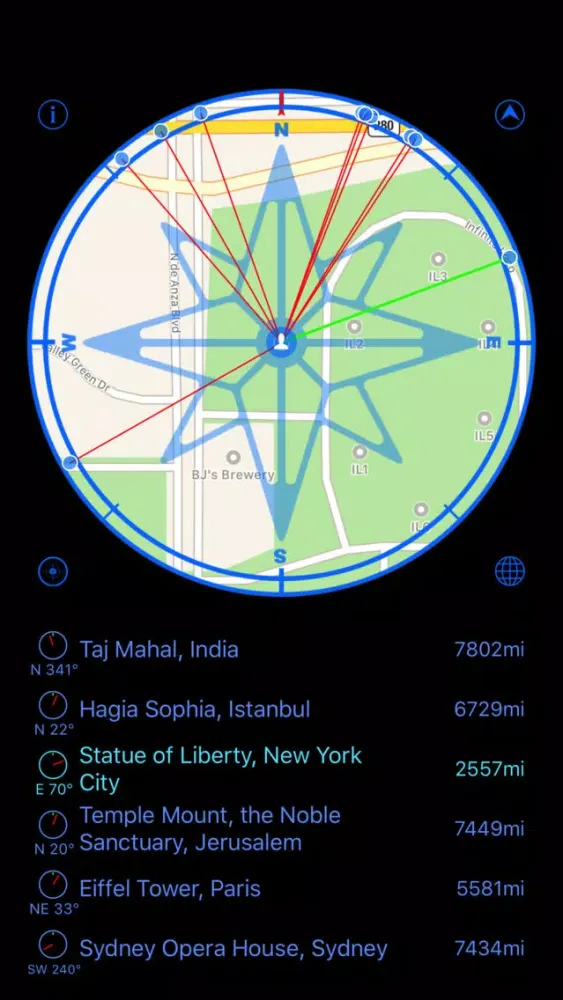 Hompass - Compass with signpost to the world应用截图