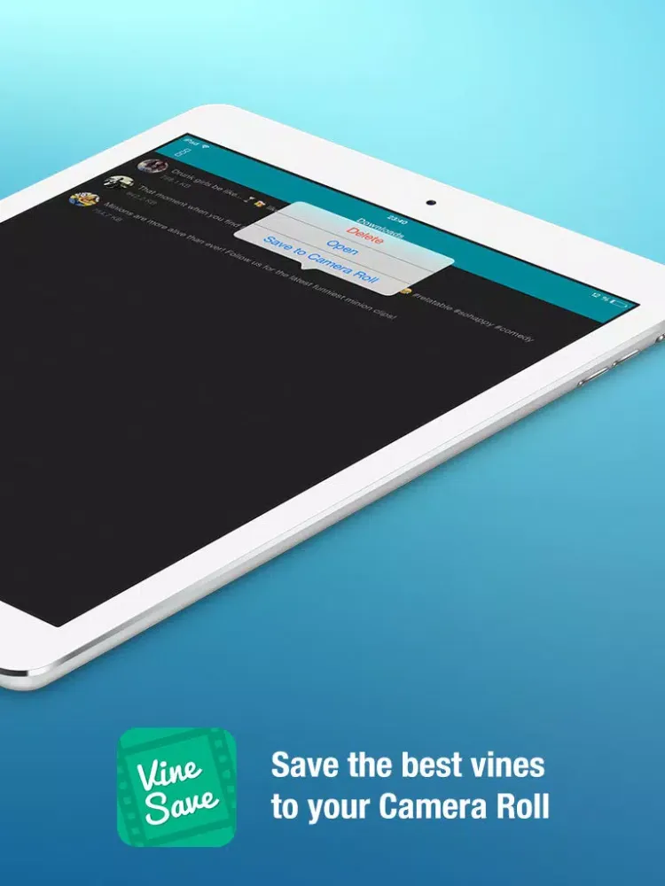 Video Downloader for Vine (Save unlimited vines to your Camera Roll, watch best videos using handy player, vinegrab, save videos from private messages) iPad  Ekran Görüntüleri