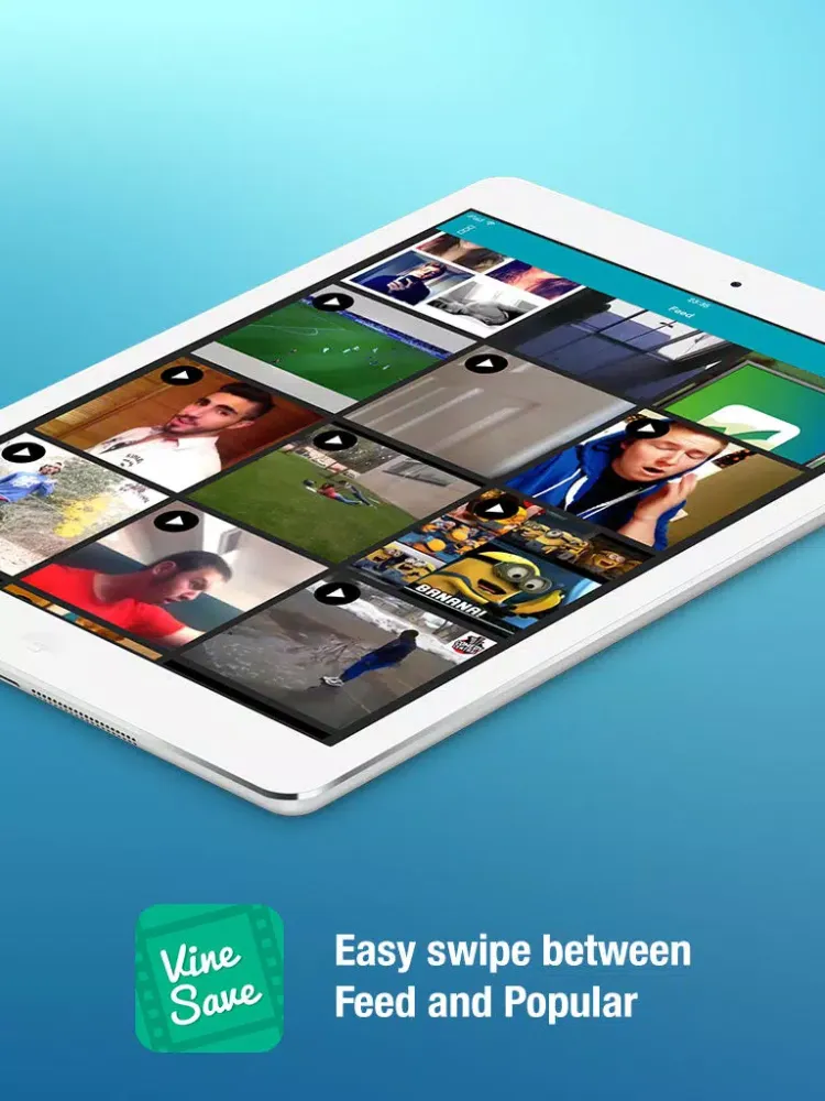 Video Downloader for Vine (Save unlimited vines to your Camera Roll, watch best videos using handy player, vinegrab, save videos from private messages) iPad  Ekran Görüntüleri