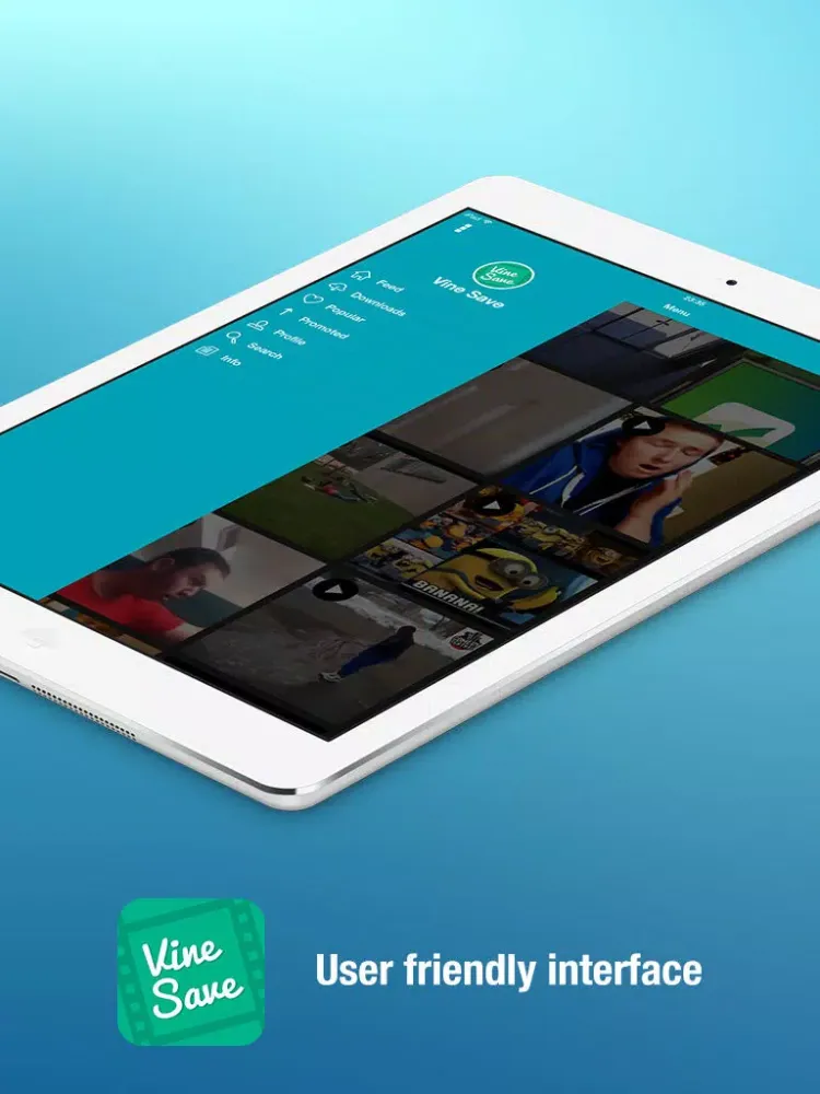 Video Downloader for Vine (Save unlimited vines to your Camera Roll, watch best videos using handy player, vinegrab, save videos from private messages) iPad  Ekran Görüntüleri