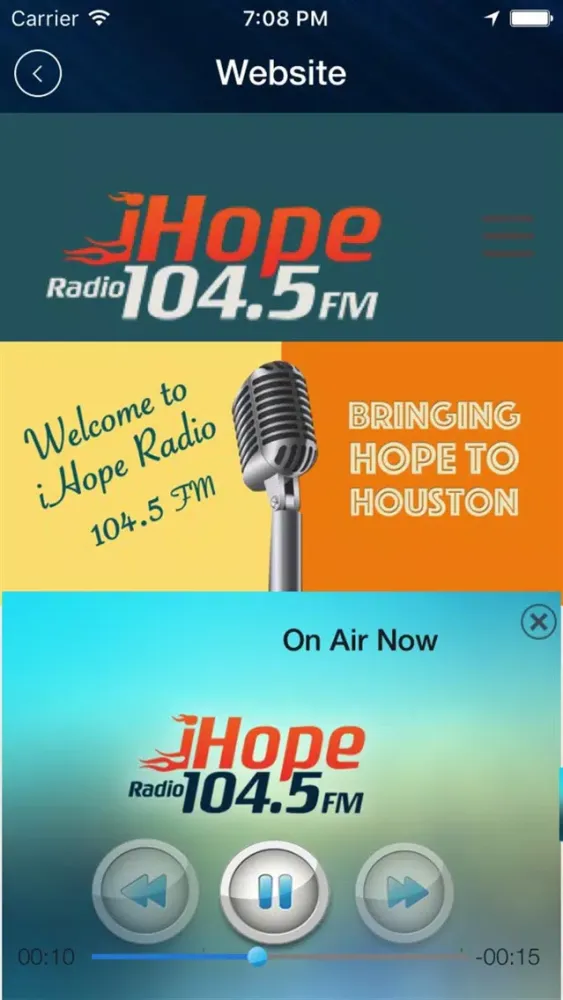 iHope Radio Ekran Görüntüleri
