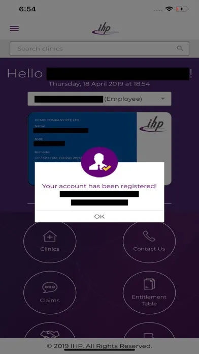 Tangkapan layar IHP App