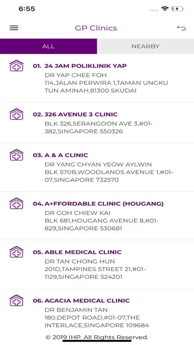 Tangkapan layar IHP App