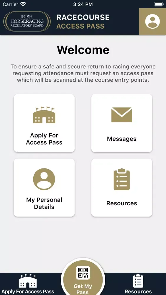 Capturas de pantalla de IHRB- Racecourse Access Pass