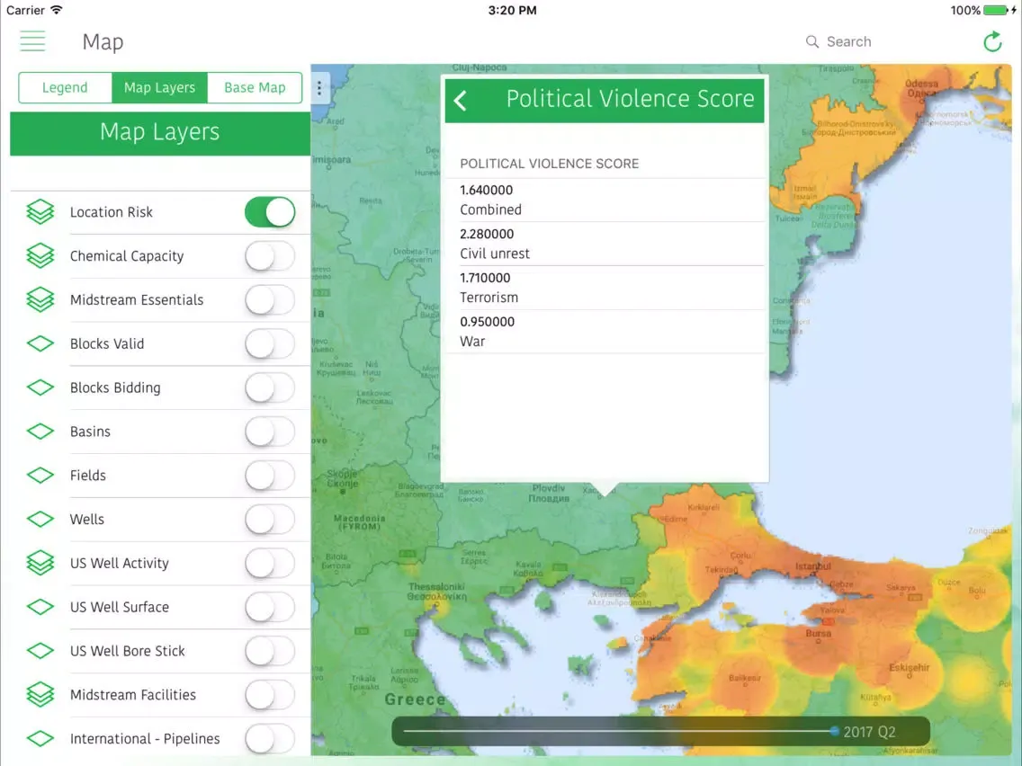 Tangkapan skrin IHS Markit Connect for iPad iPad 