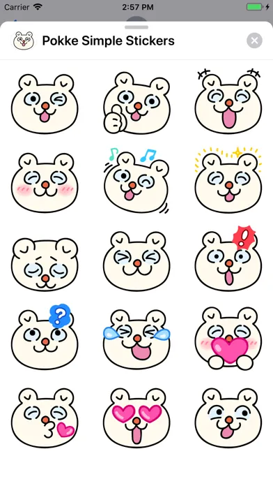 Tangkapan skrin Pokke Simple Stickers