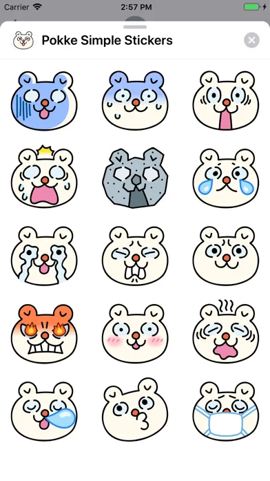 Tangkapan skrin Pokke Simple Stickers