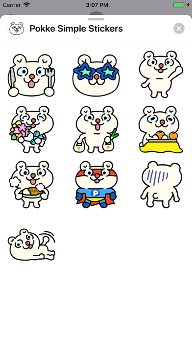 Tangkapan skrin Pokke Simple Stickers
