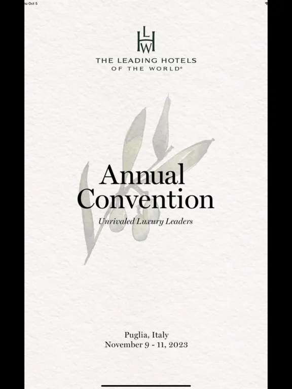LHW Annual Convention iPad  スクリーンショット