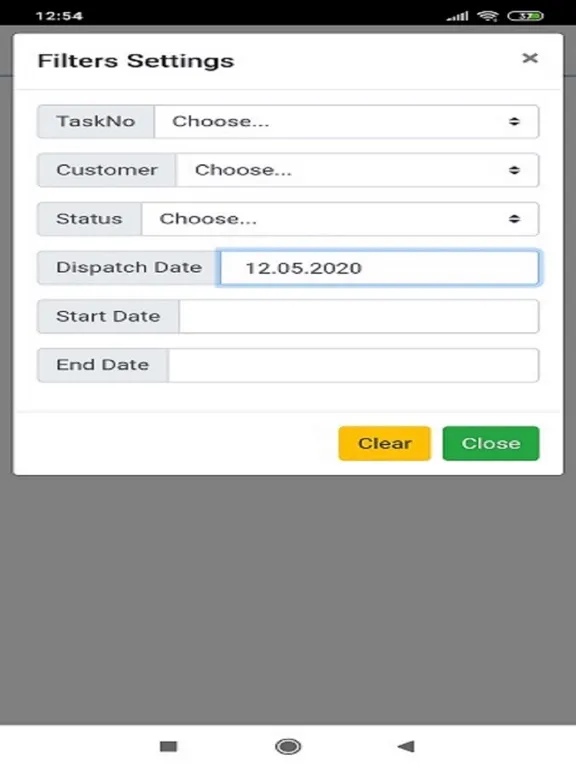 Capturas de pantalla de Sage100 Field Service iPad 